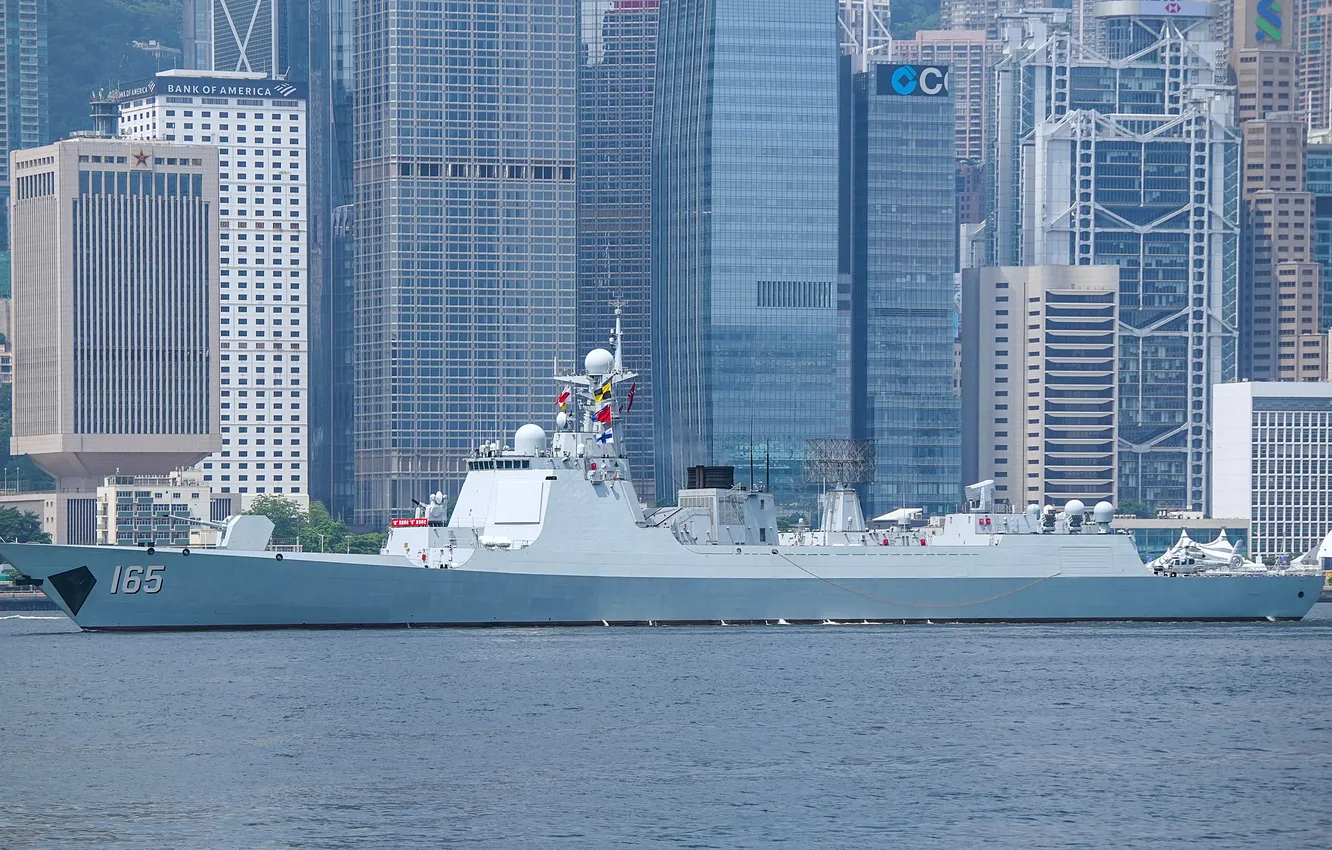 Photo wallpaper China, destroyer, Zhanjiang