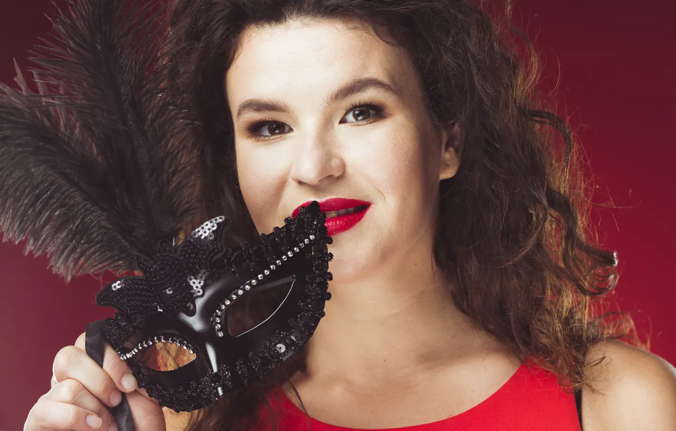 Photo wallpaper makeup, mask, Girl