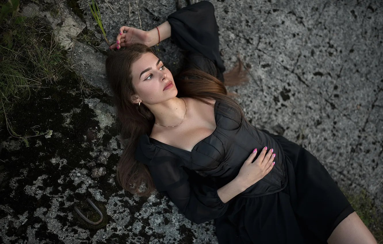 Photo wallpaper girl, sexy, Gothic, Wallpaper, sweetheart, model, bright, makeup