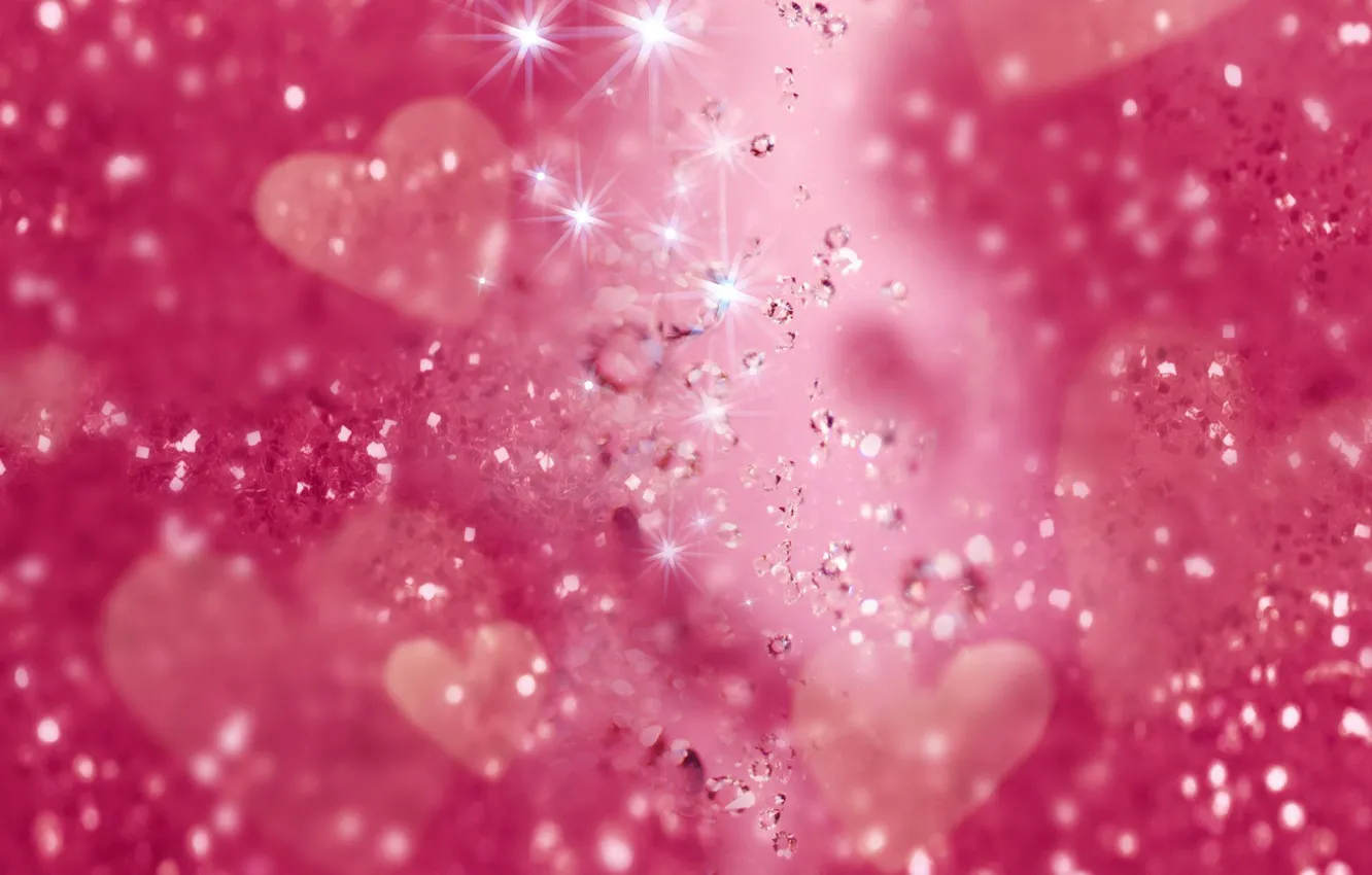 Photo wallpaper abstraction, love, hearts