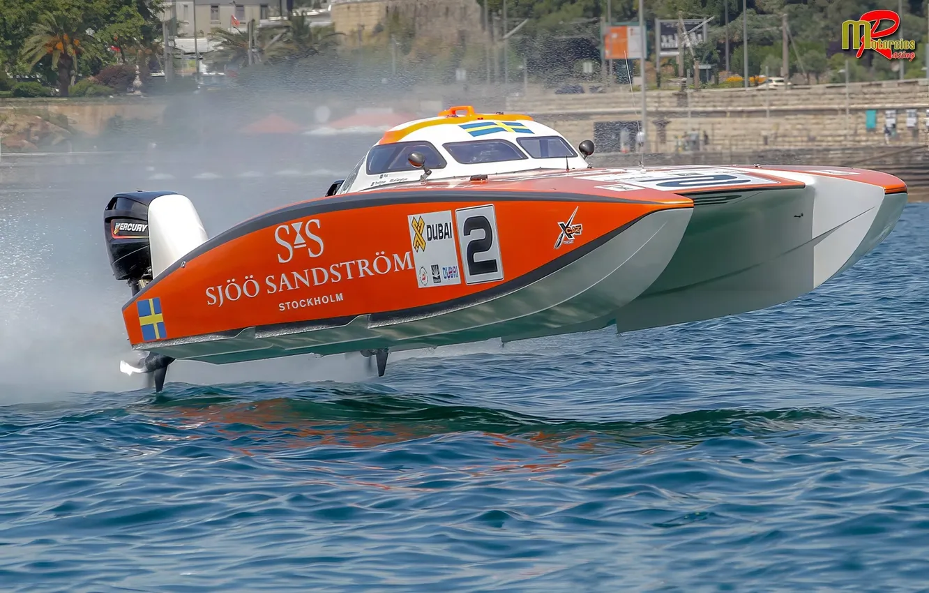 Photo wallpaper race, boat, speed