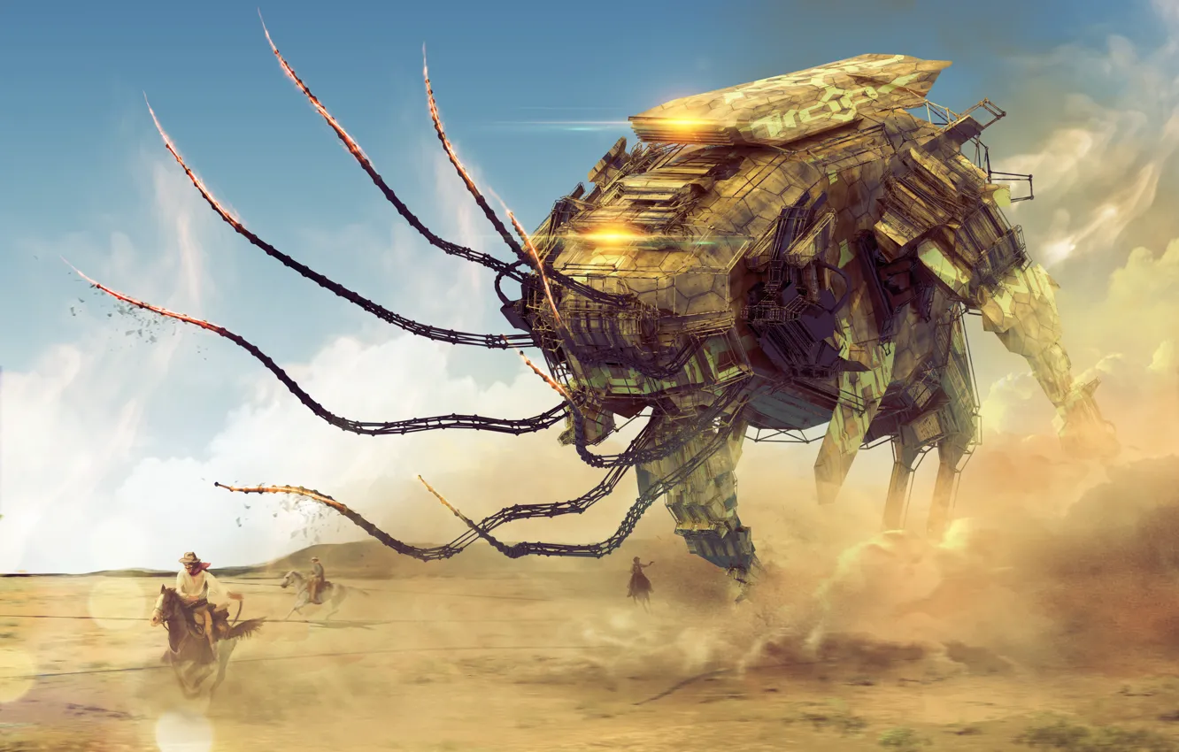 Photo wallpaper mechanism, technique, rider, Col Price, That aint no Stage Coach