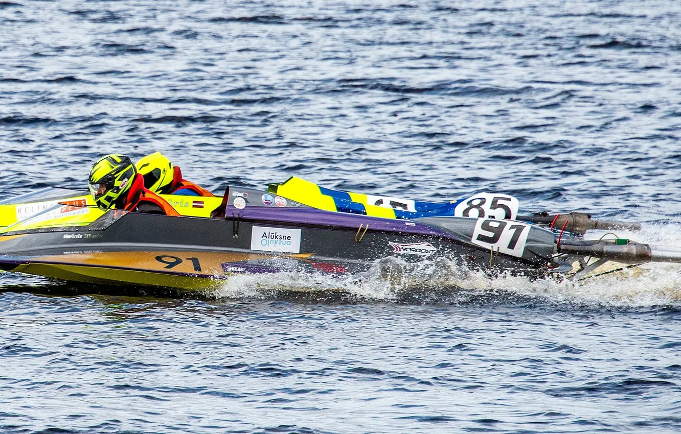 Photo wallpaper race, boat, speed