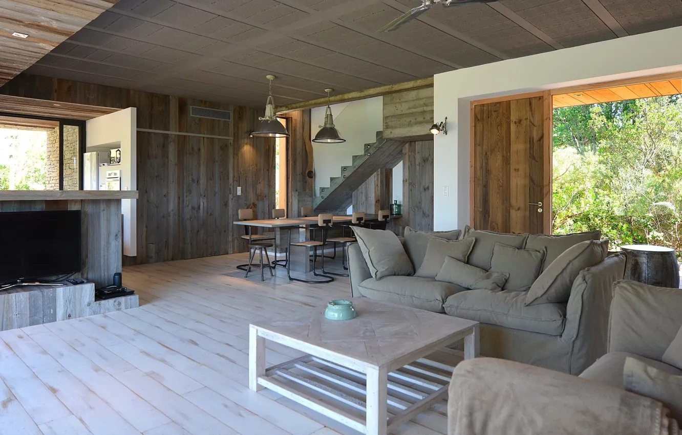 Photo wallpaper design, interior, kitchen, living room, dining room, loft style, Loft residence De Palombaggia, Loft Residence …