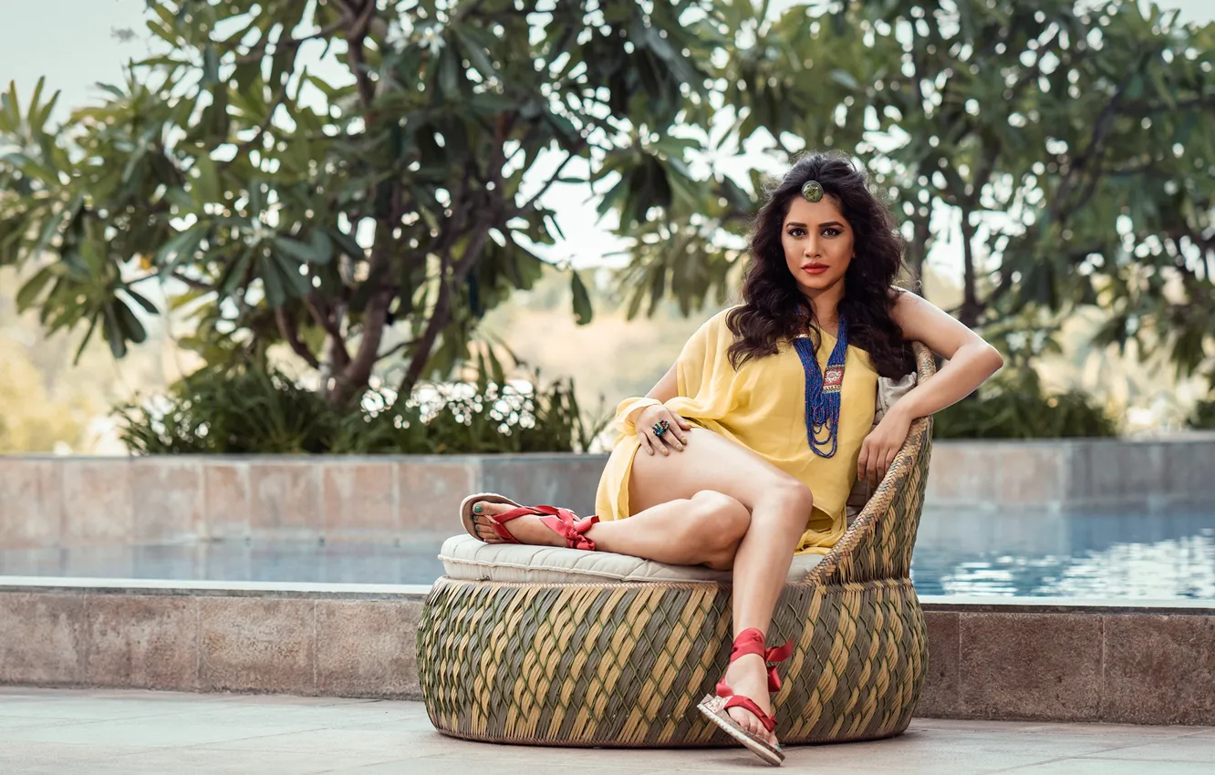 Photo wallpaper girl, hot, sexy, eyes, smile, beautiful, figure, model