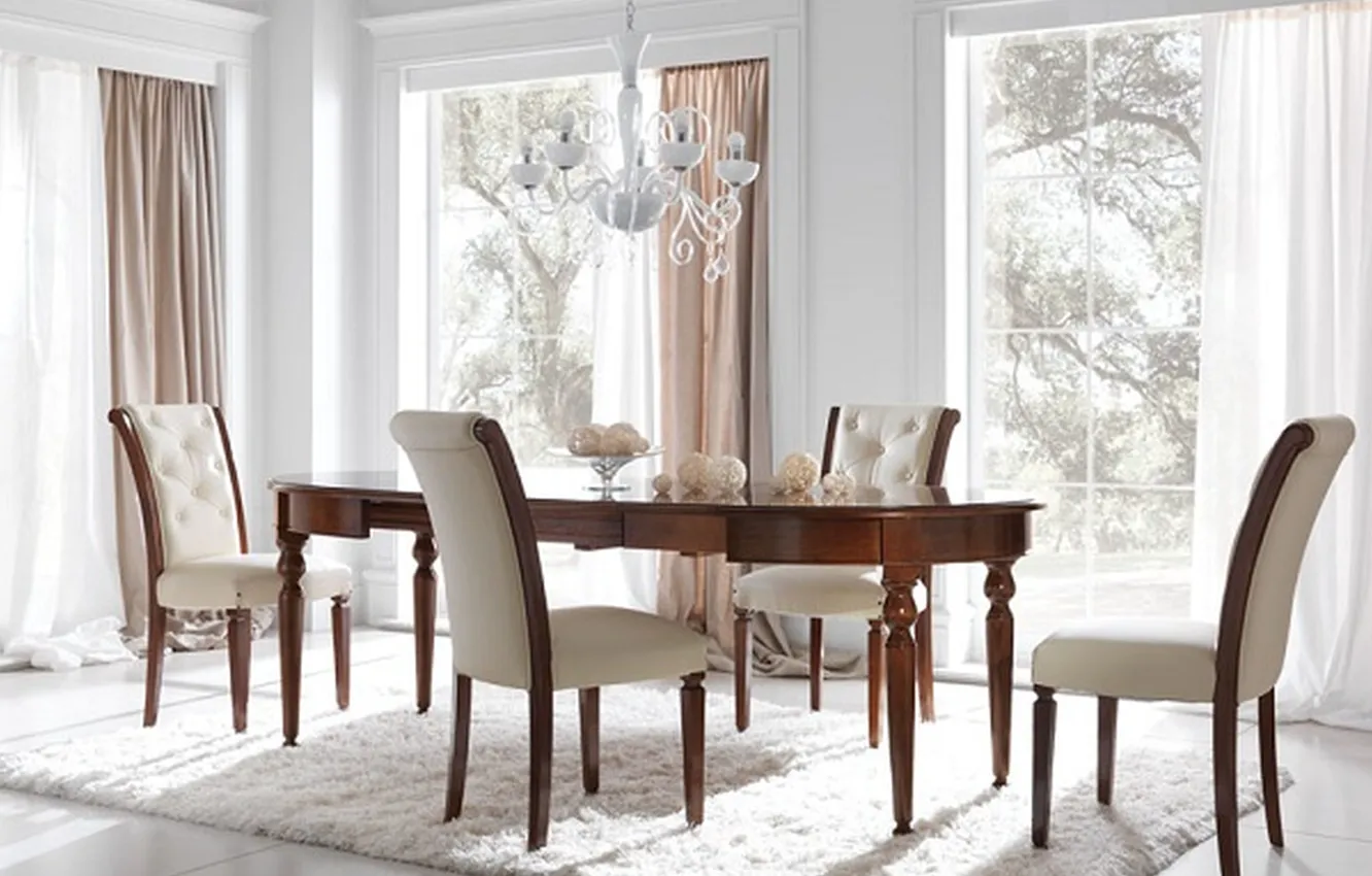 Photo wallpaper design, style, room, Villa, home, interior, dining room