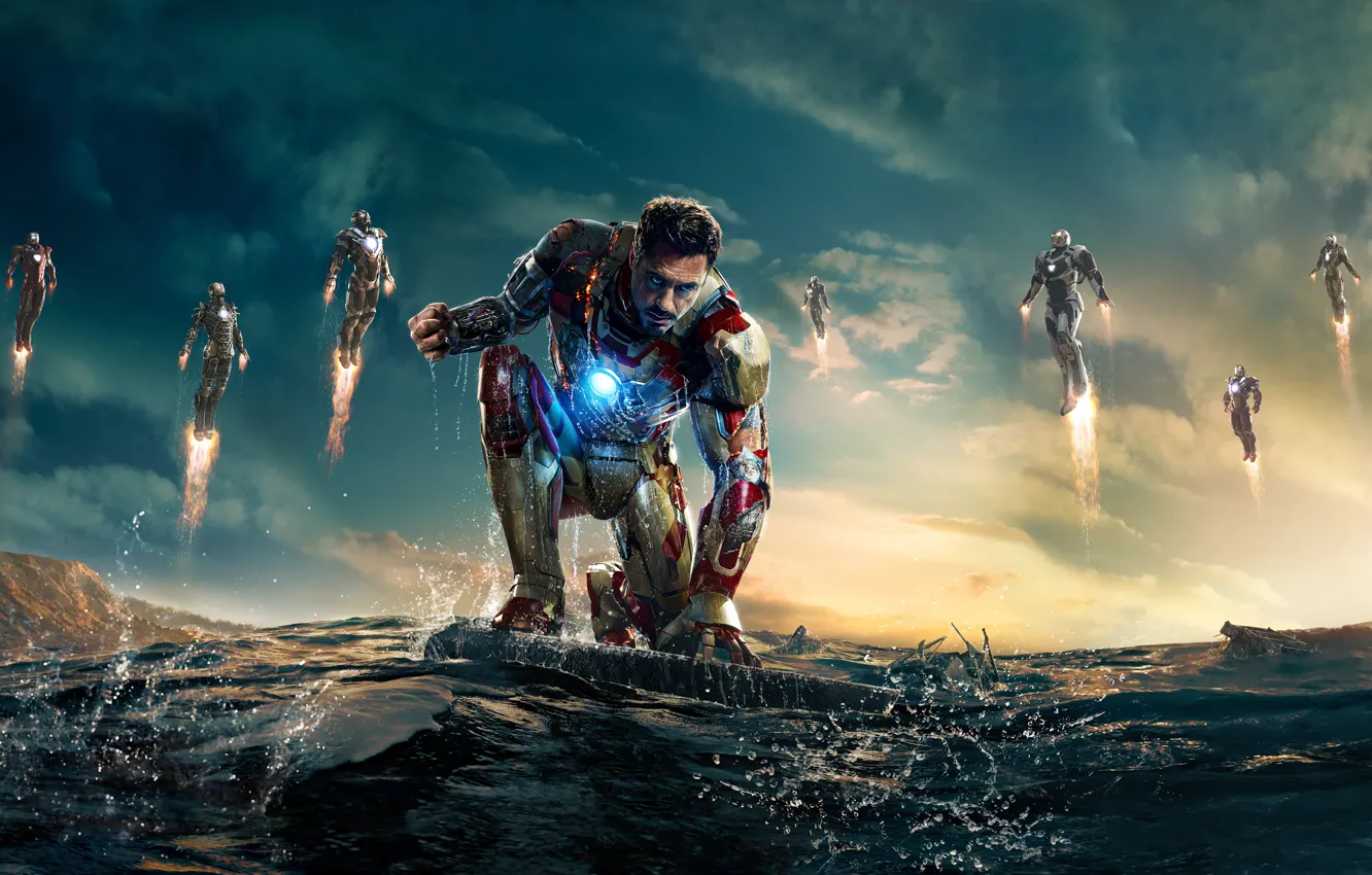Photo wallpaper Robert, Iron Man, Tony Stark, iron man 3, Robert Downey, Downey ml, Iron Man3