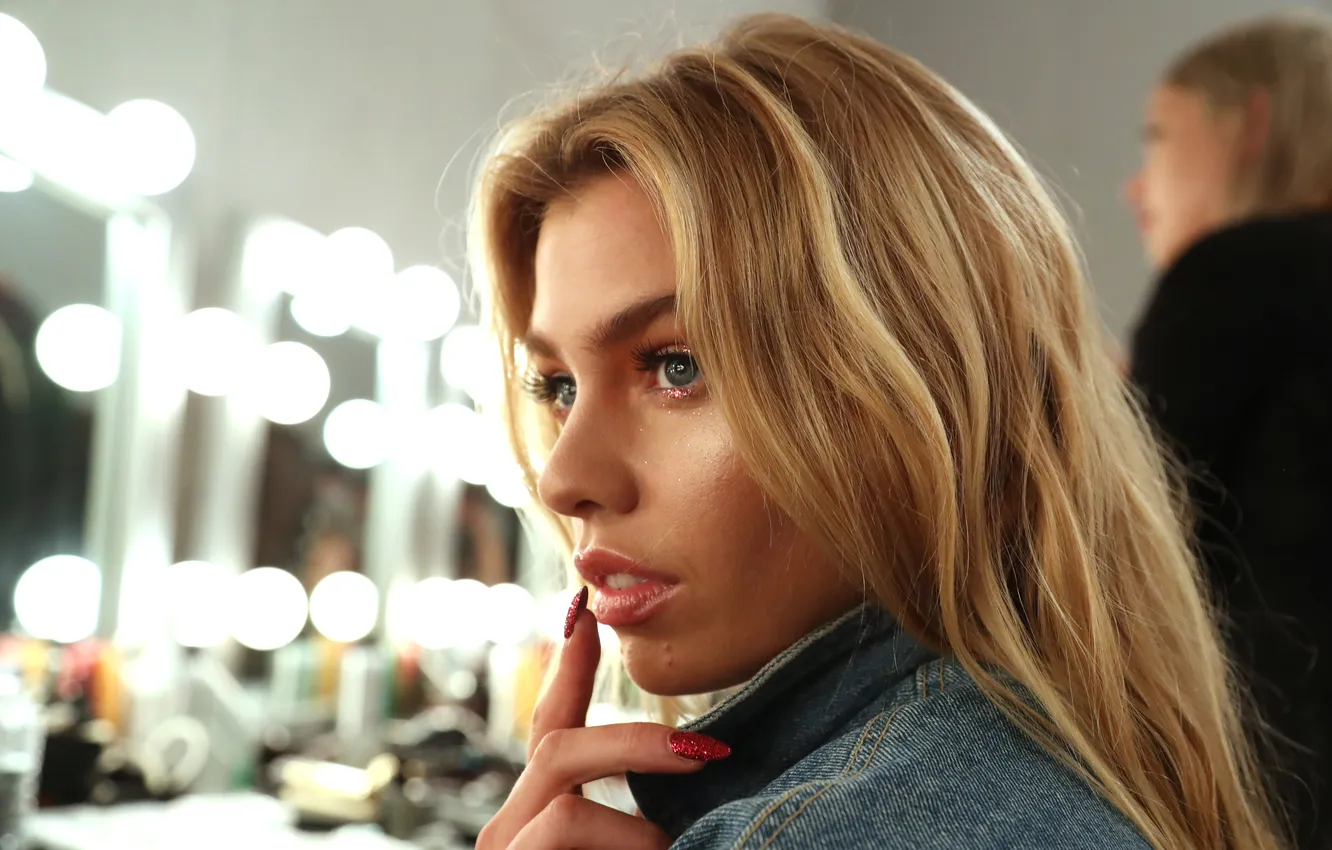 Photo wallpaper model, blonde, Stella Maxwell