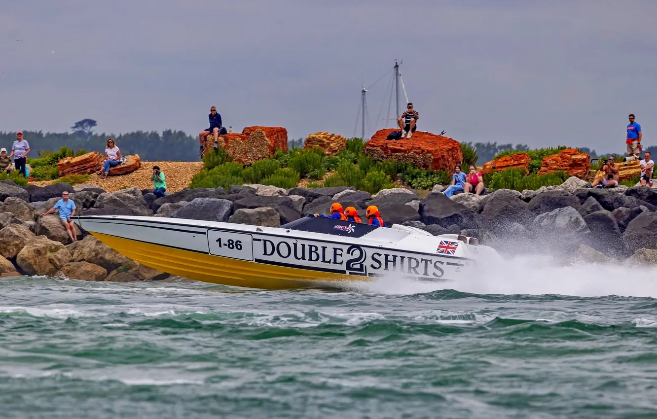 Photo wallpaper race, boat, speed