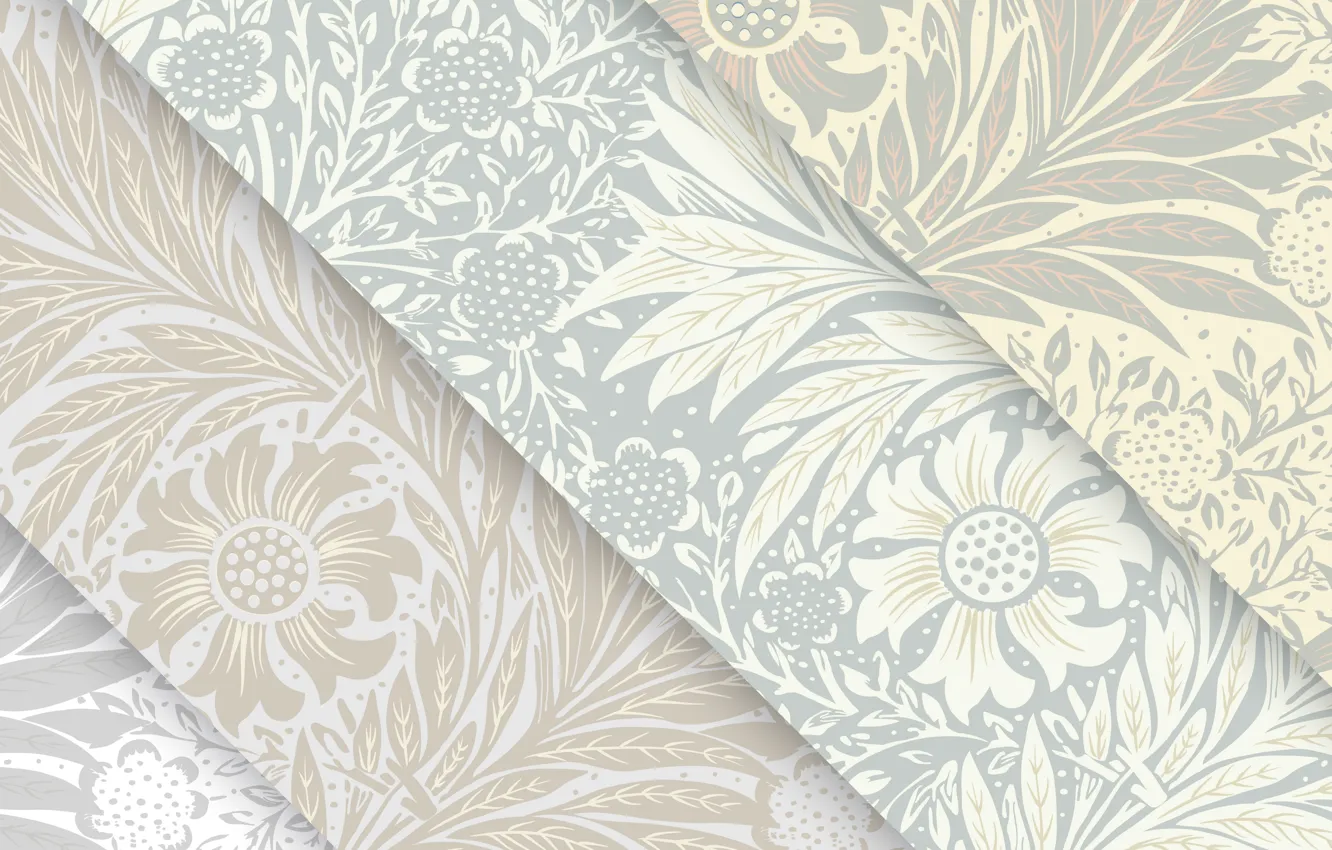 Photo wallpaper line, flowers, background, texture, design, texture, background, floral