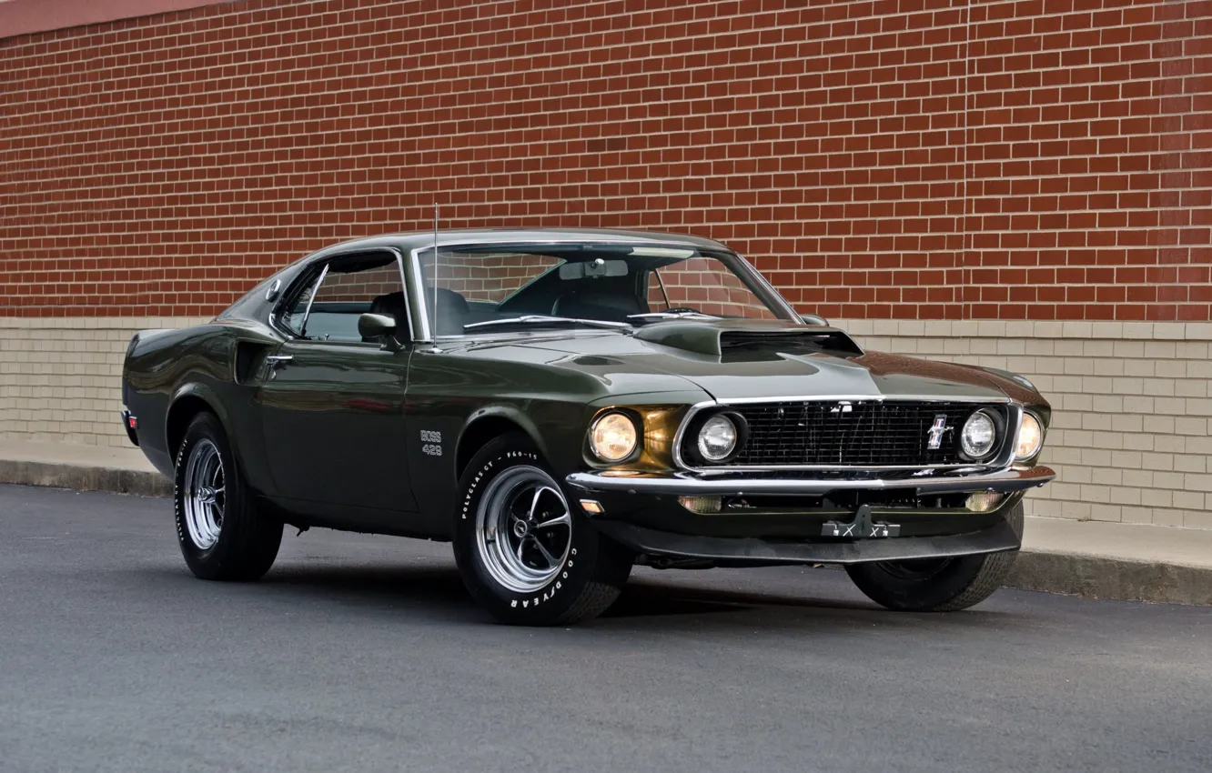 Photo wallpaper 1969, Ford Mustang, Fastback, John Wick, Boss 429