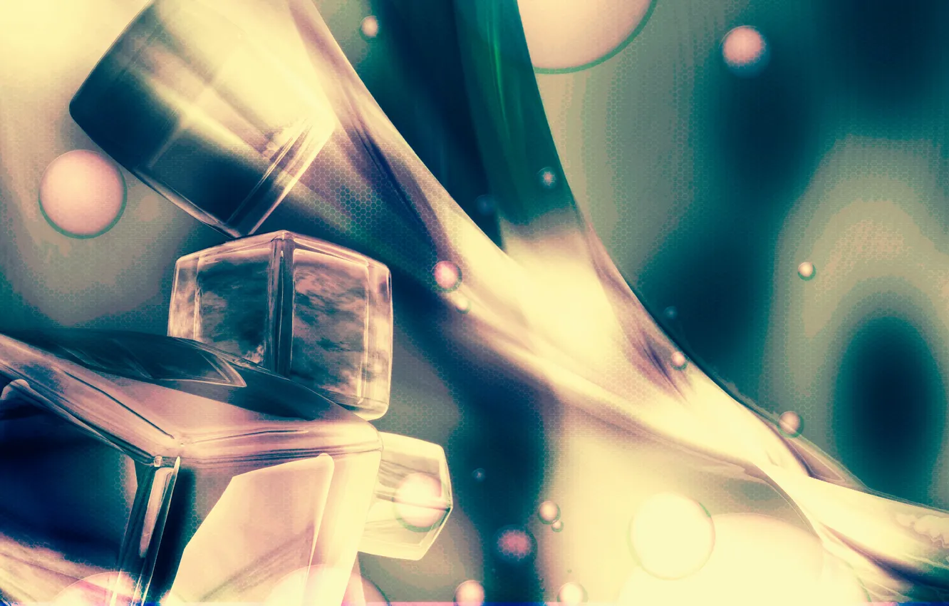 Photo wallpaper strip, cubes, ronpetuano glowingwine