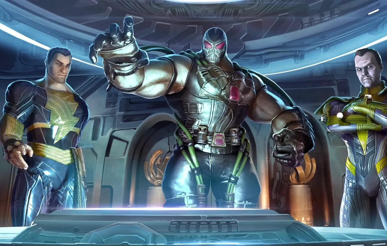 Photo wallpaper mask, villain, team, comic, DC Comics, Bane, Bane, Sinestro