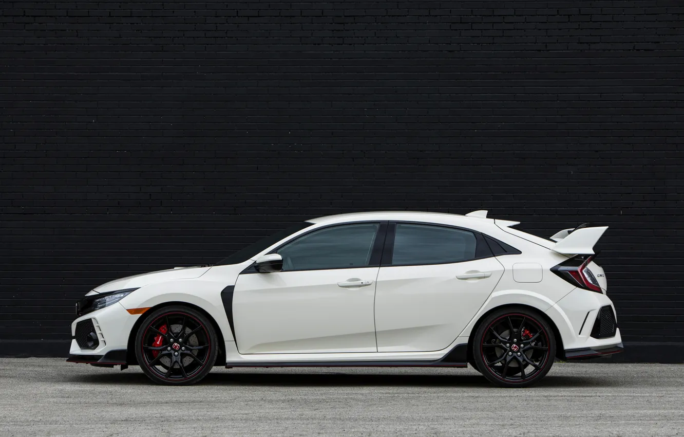 Wallpaper white, wall, Honda, side view, hatchback, the five-door, 2019 ...