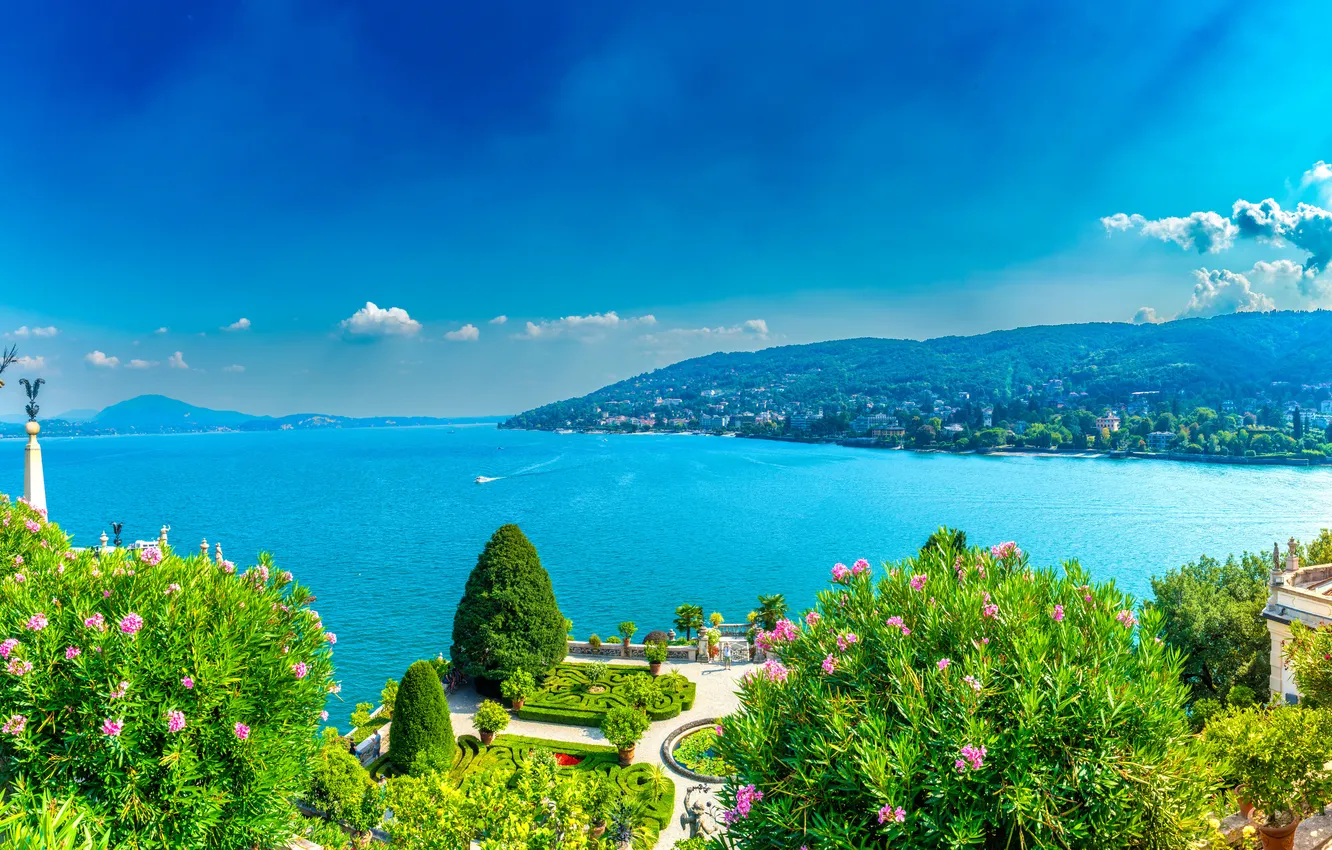 Photo wallpaper sea, landscape, Italy, Isola Bella