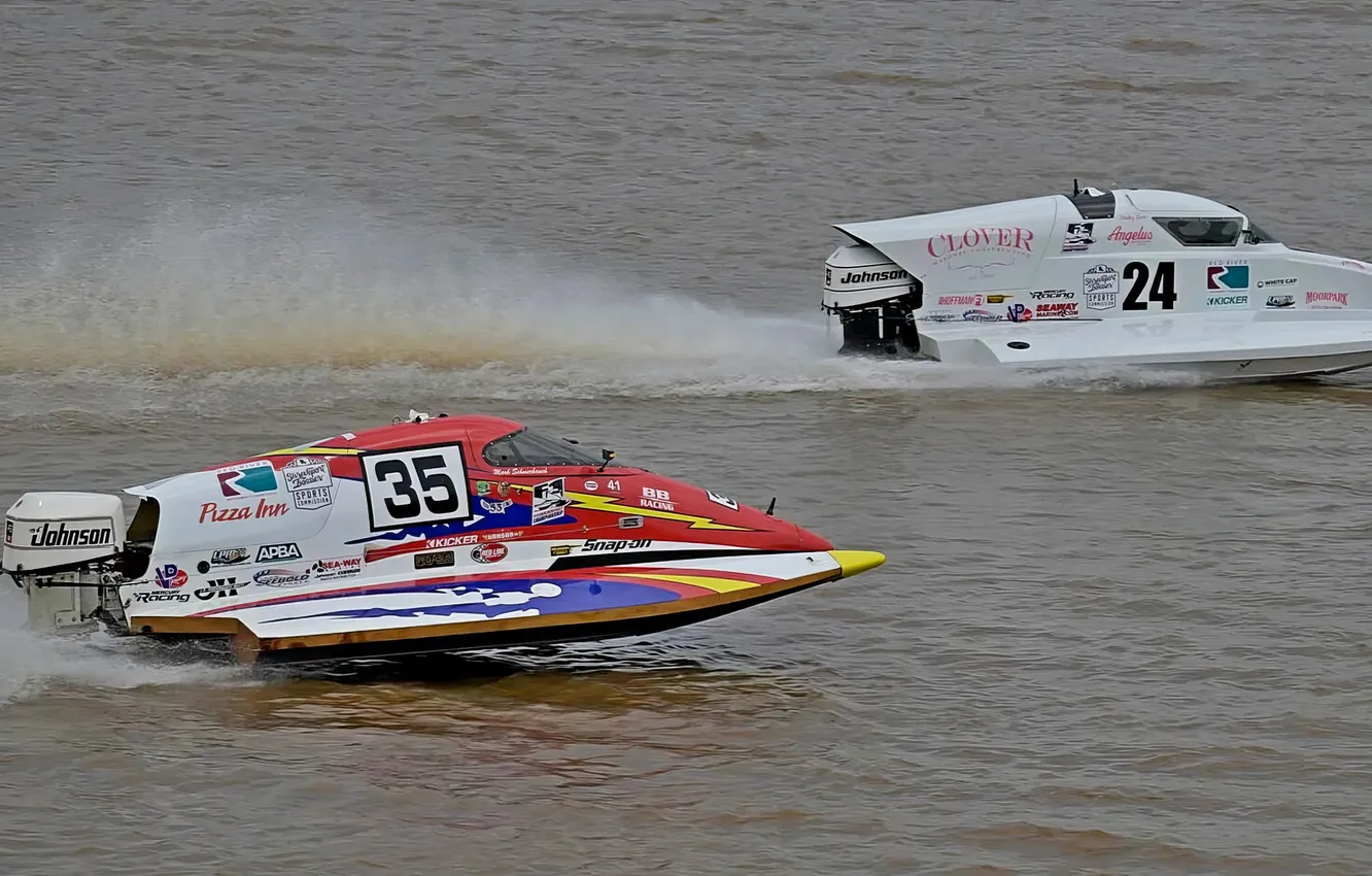 Photo wallpaper race, boat, speed