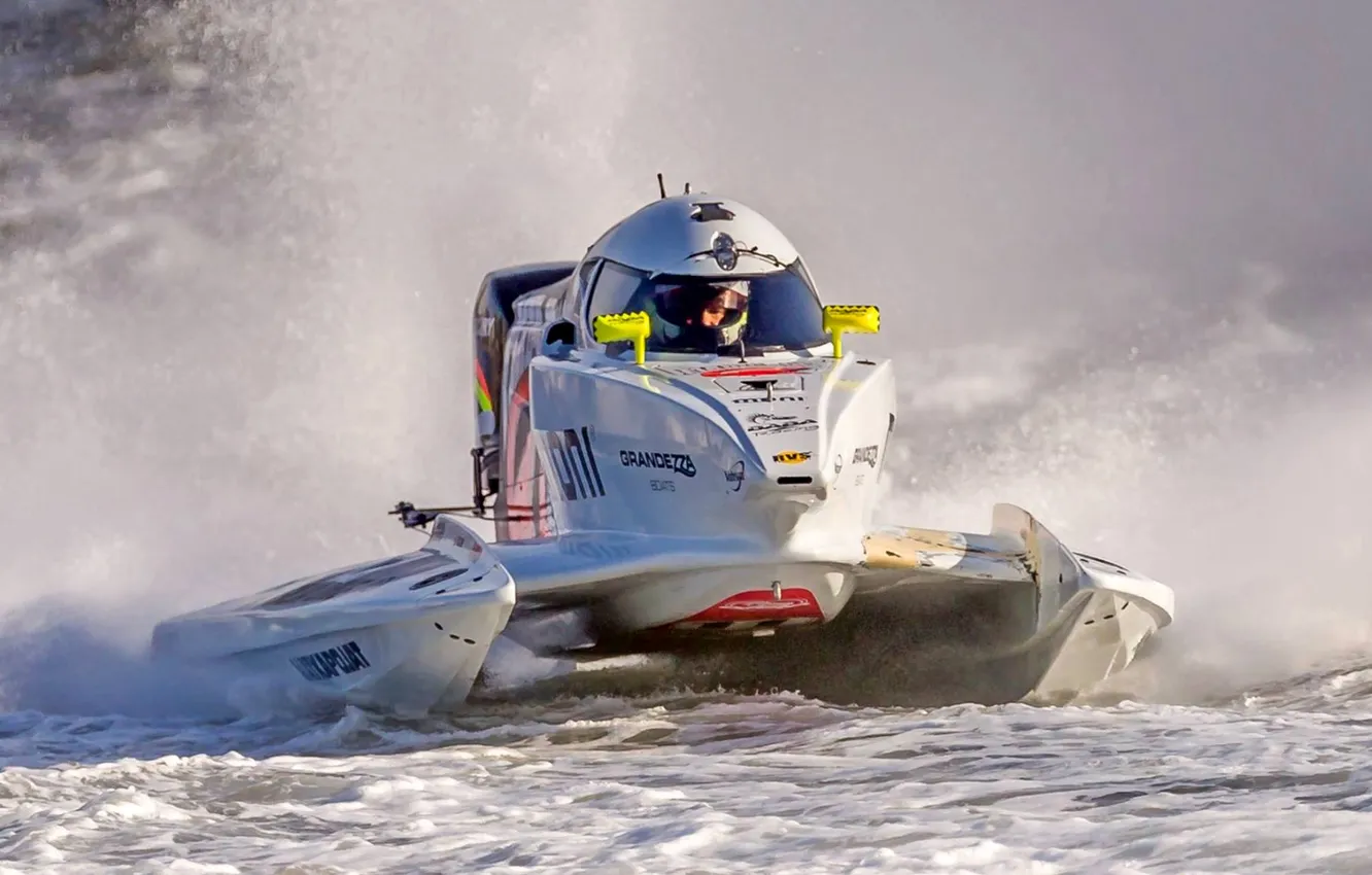 Photo wallpaper race, boat, speed