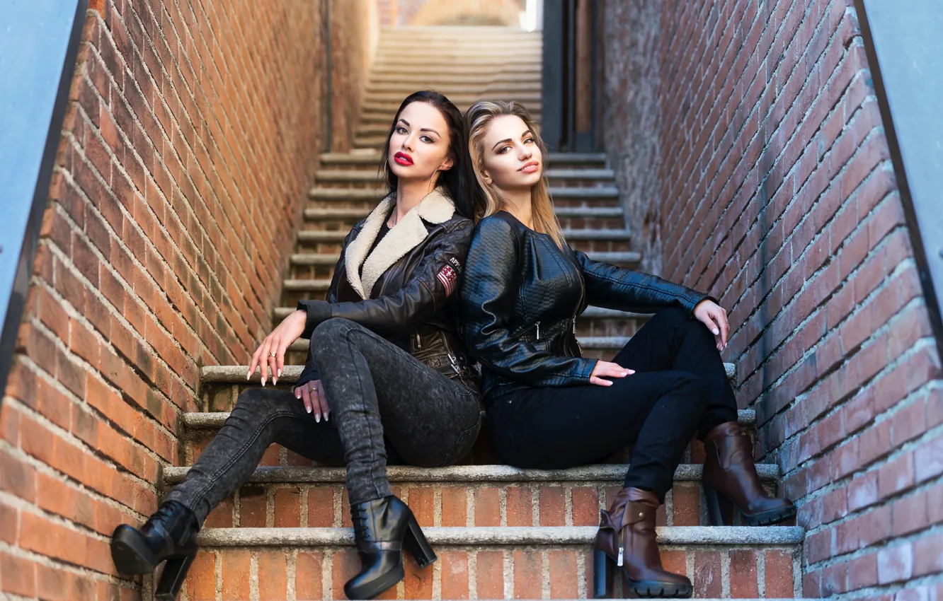 Wallpaper model, Anastasia, Olga, view steps for mobile and desktop