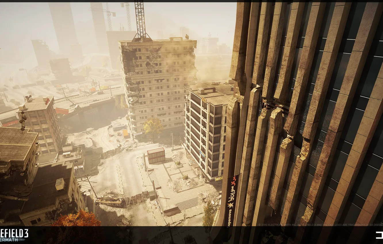 Photo wallpaper the city, Battlefield 3, Aftermath, Premium