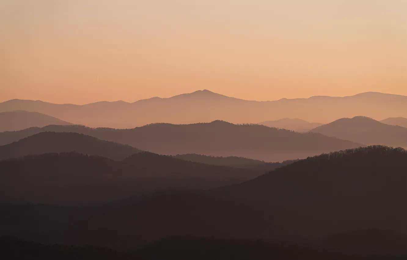 Photo wallpaper USA, mountains, North Carolina