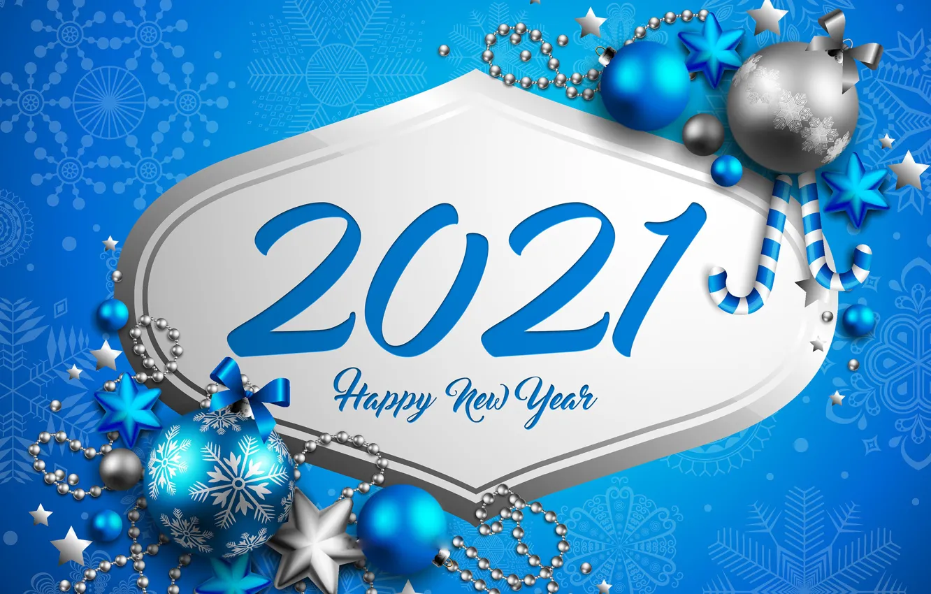 Photo wallpaper background, holiday, balls, New year, beads, New Year, decor, 2021