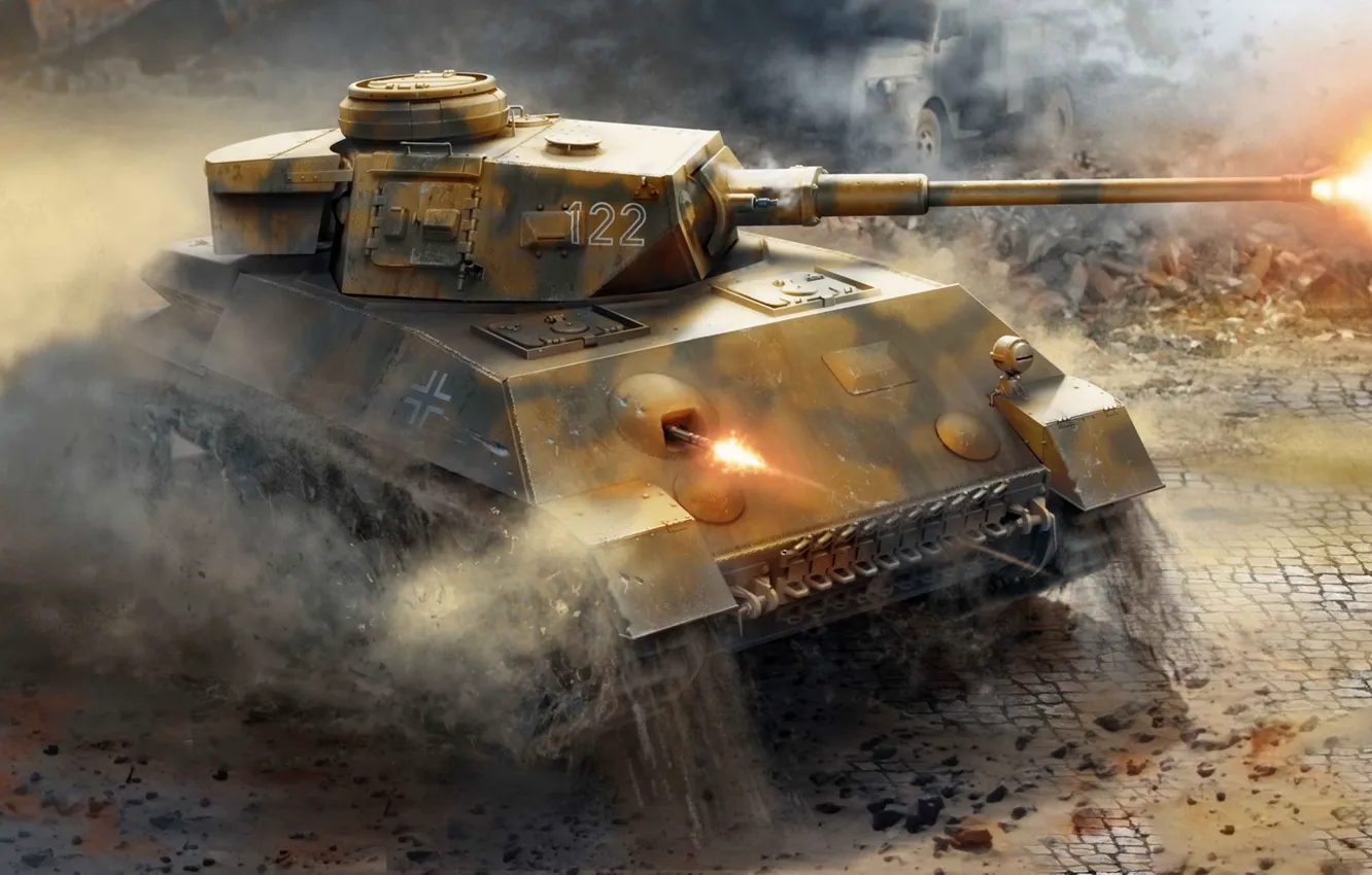 Photo wallpaper Germany, tank, the Wehrmacht, average, Panzerwaffe, Arkady Sparrow, Pz.Kpfw.IV Ausf.K