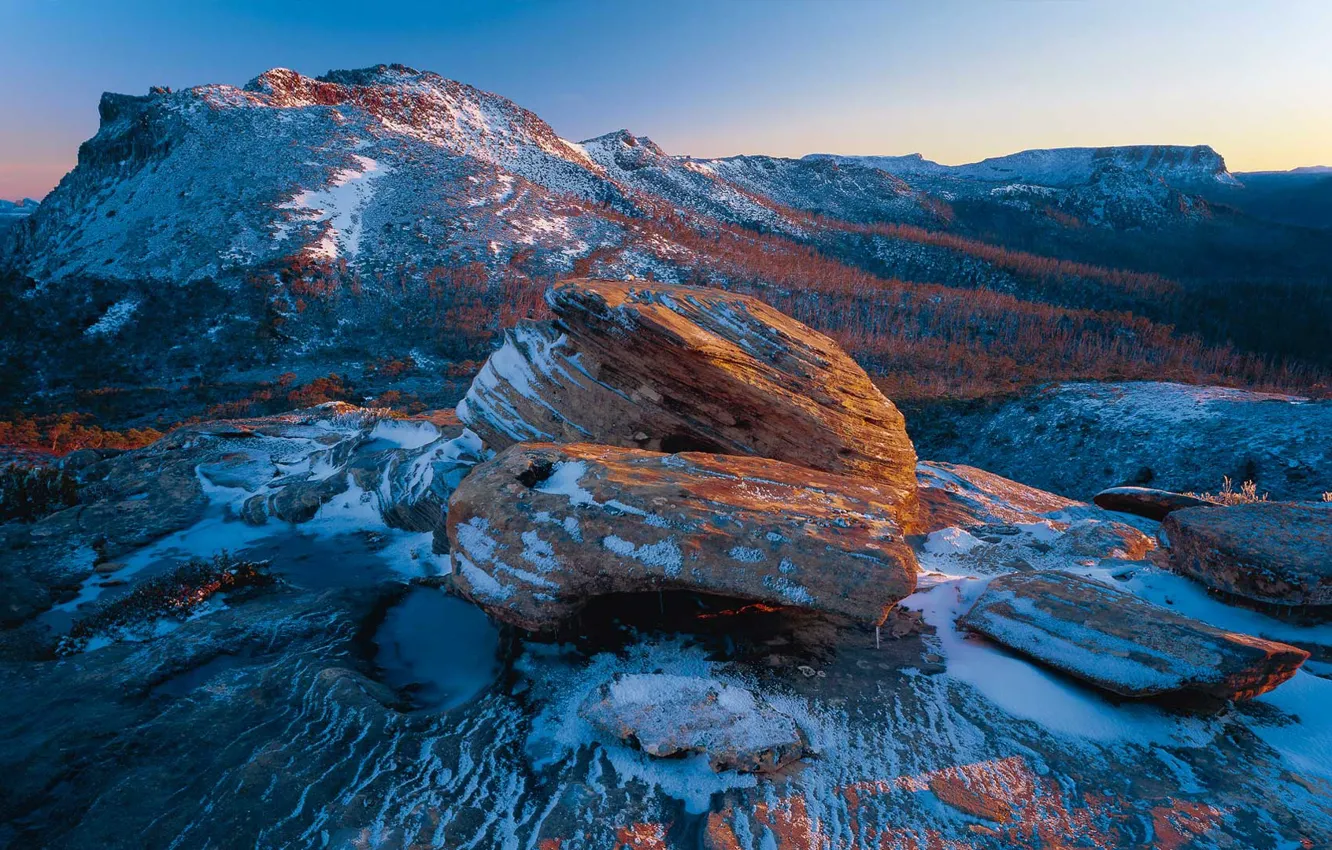 Photo wallpaper mountains, rocks, Australia, Tasmania, Cradle Mountain—Lake St Clair