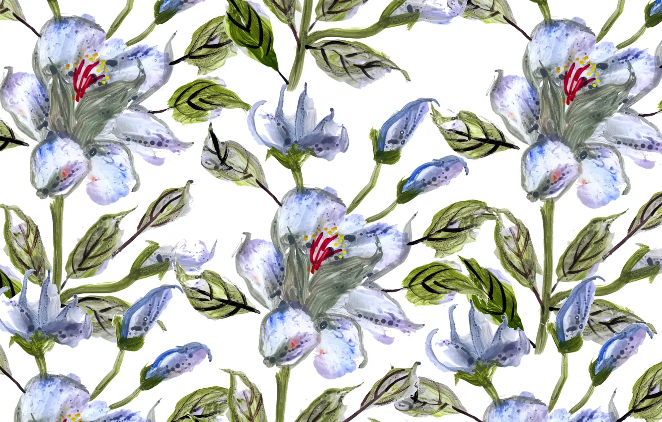 Photo wallpaper Flowers, Background, Texture