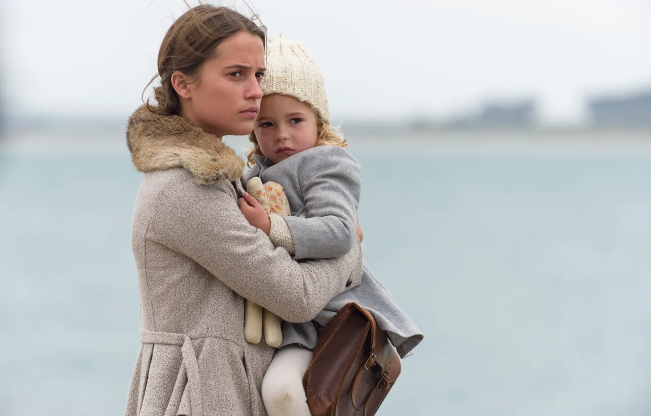 Photo wallpaper Alicia Vikander, Alicia Vikander, Light in the ocean, THE LIGHT BETWEEN OCEANS, Love demands everything, …