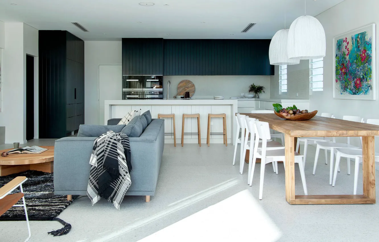 Photo wallpaper design, style, interior, Australia, kitchen, living room, dining room, Perth