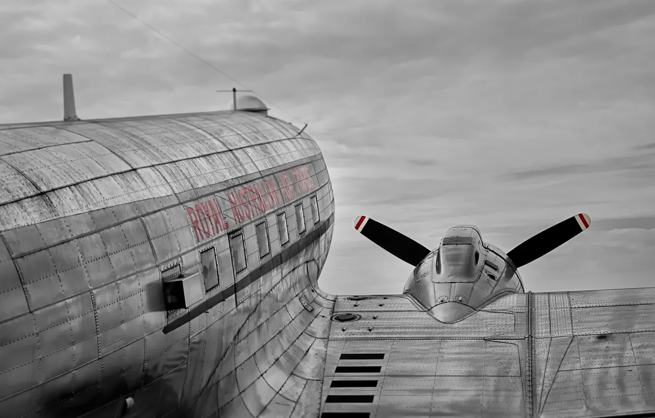 Photo wallpaper Aircraft, Douglas C-47, Skytrain, Candy bomber