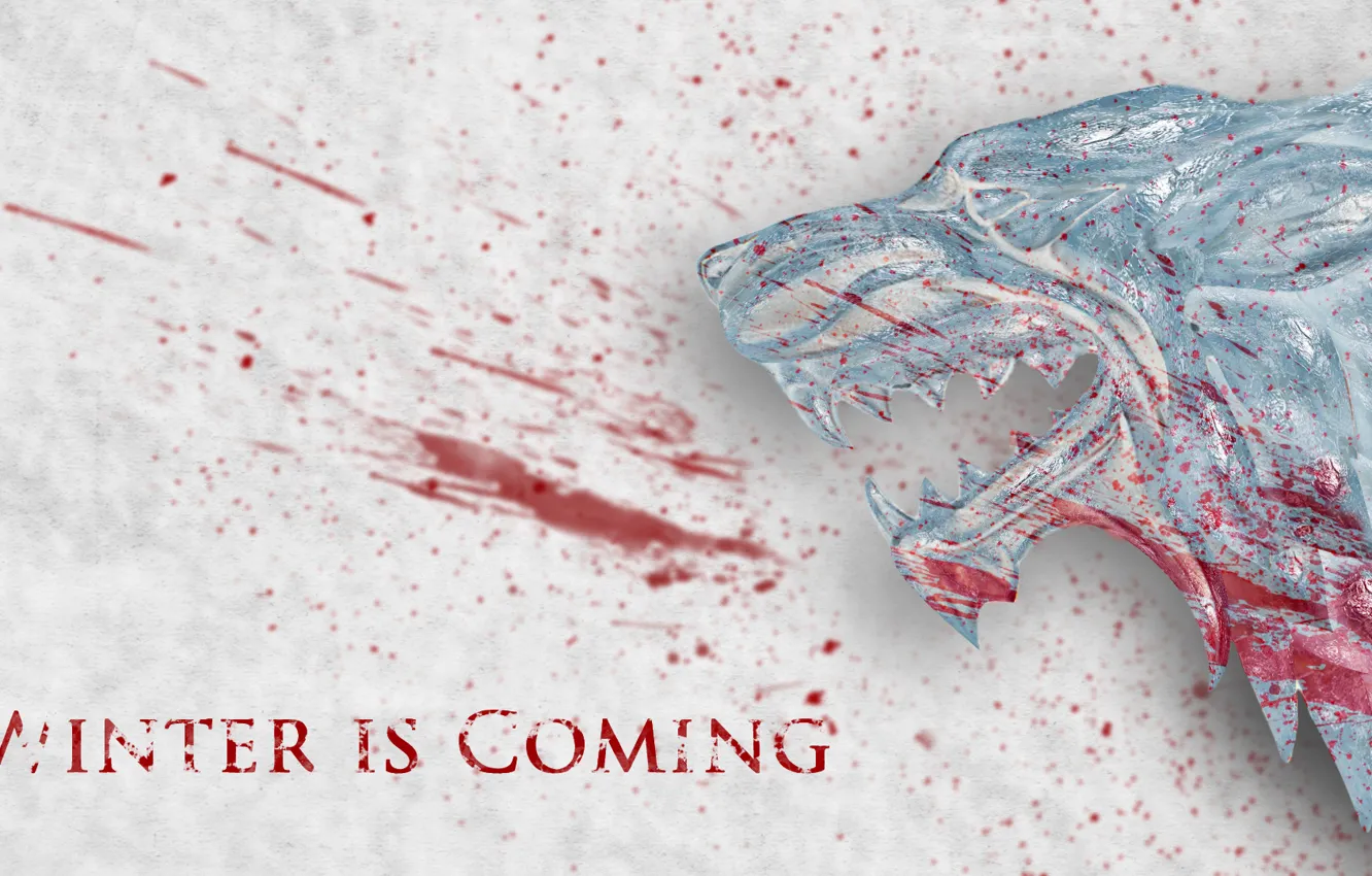 Photo wallpaper wolf, Game of Thrones, Game of thrones, Starkey, Starks