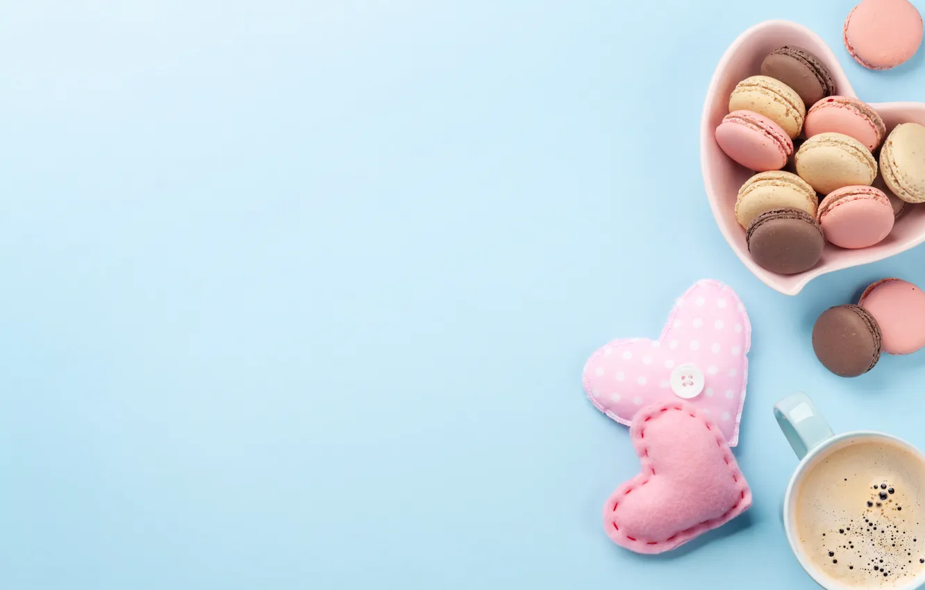 Photo wallpaper love, romance, heart, coffee, Cup, love, Valentine's day, cup