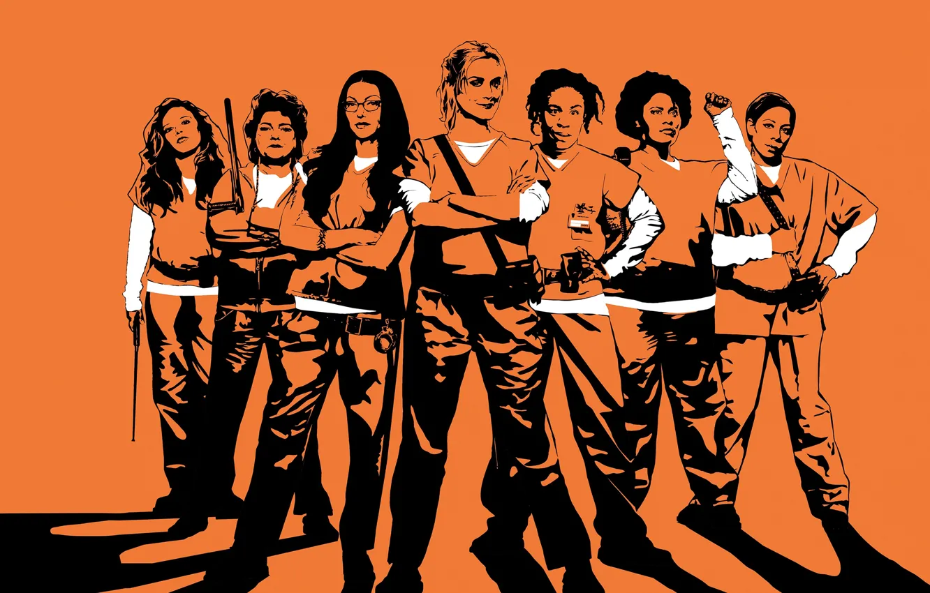 Photo wallpaper girl, woman, orange, season 5, tv series, Orange Is The New Black