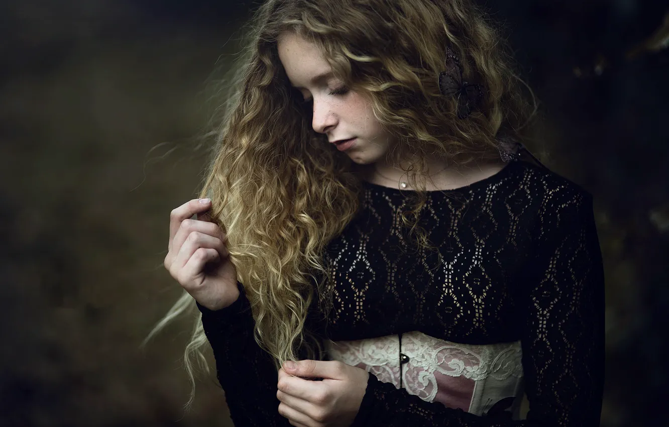 Photo wallpaper portrait, girl, Paola