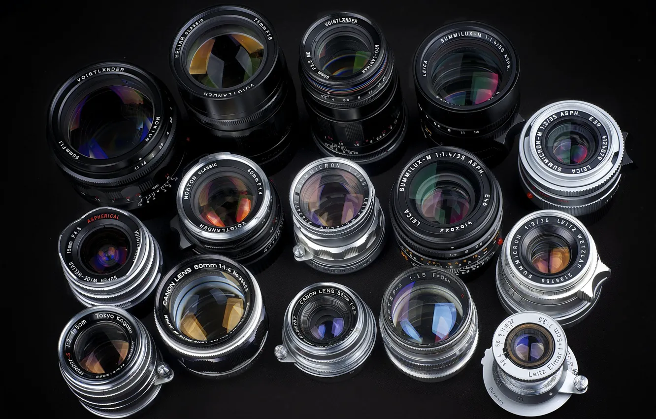 Photo wallpaper technique, lenses, photo lenses, lenses