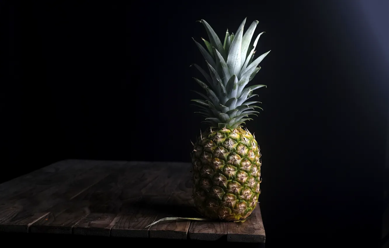Photo wallpaper table, fruit, pineapple
