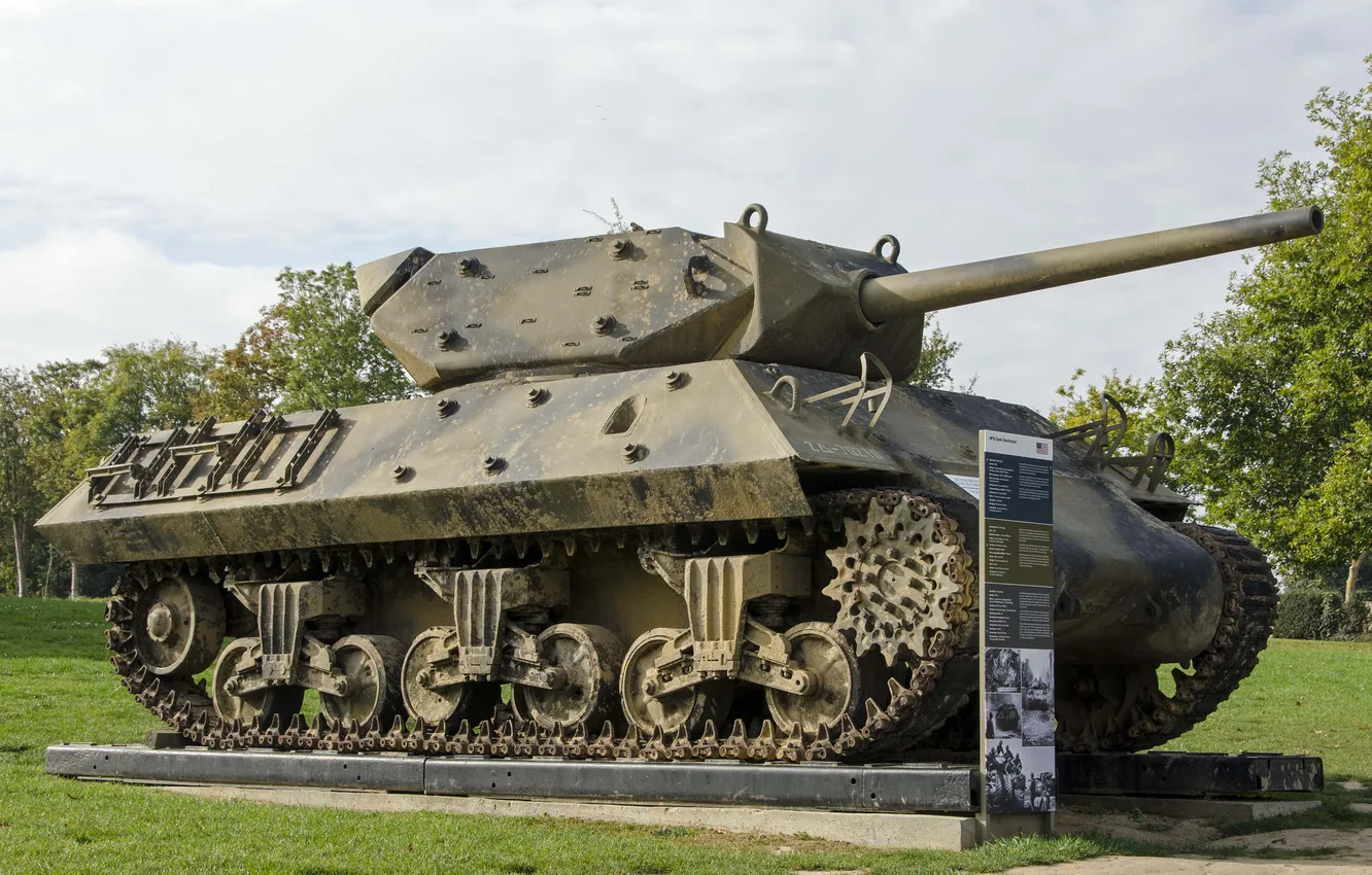 Photo wallpaper installation, self-propelled, artillery, (SAU), anti-tank, Destroyer, M10