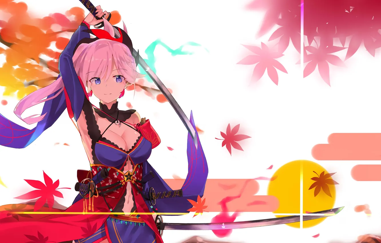 Photo wallpaper kawaii, sword, anime, katana, ken, leaf, manga, konoha