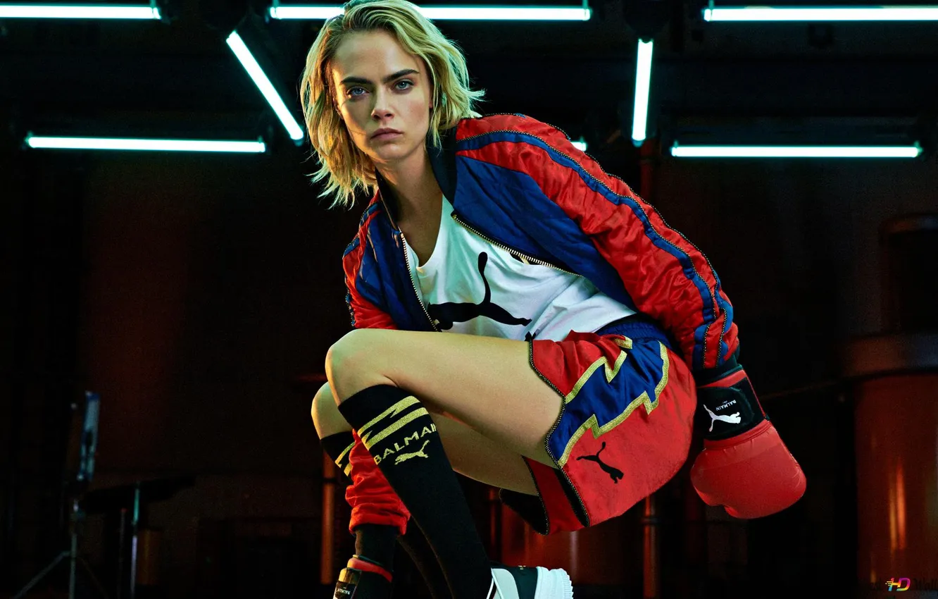 Photo wallpaper Puma, Cara Delevingne, ambassadress
