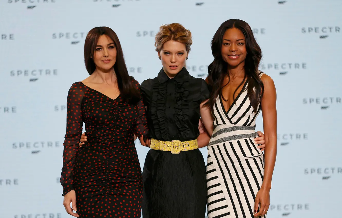 Photo wallpaper Monica Bellucci, Lea Seydoux, Léa Seydoux, Naomie Harris, SPECTRE, 007:RANGE