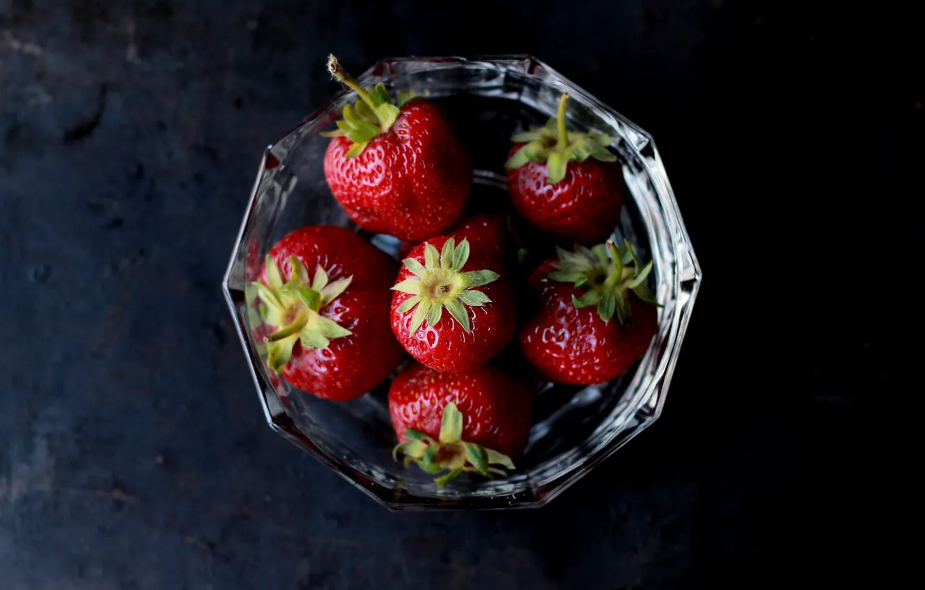 Photo wallpaper strawberry, berry, delicious