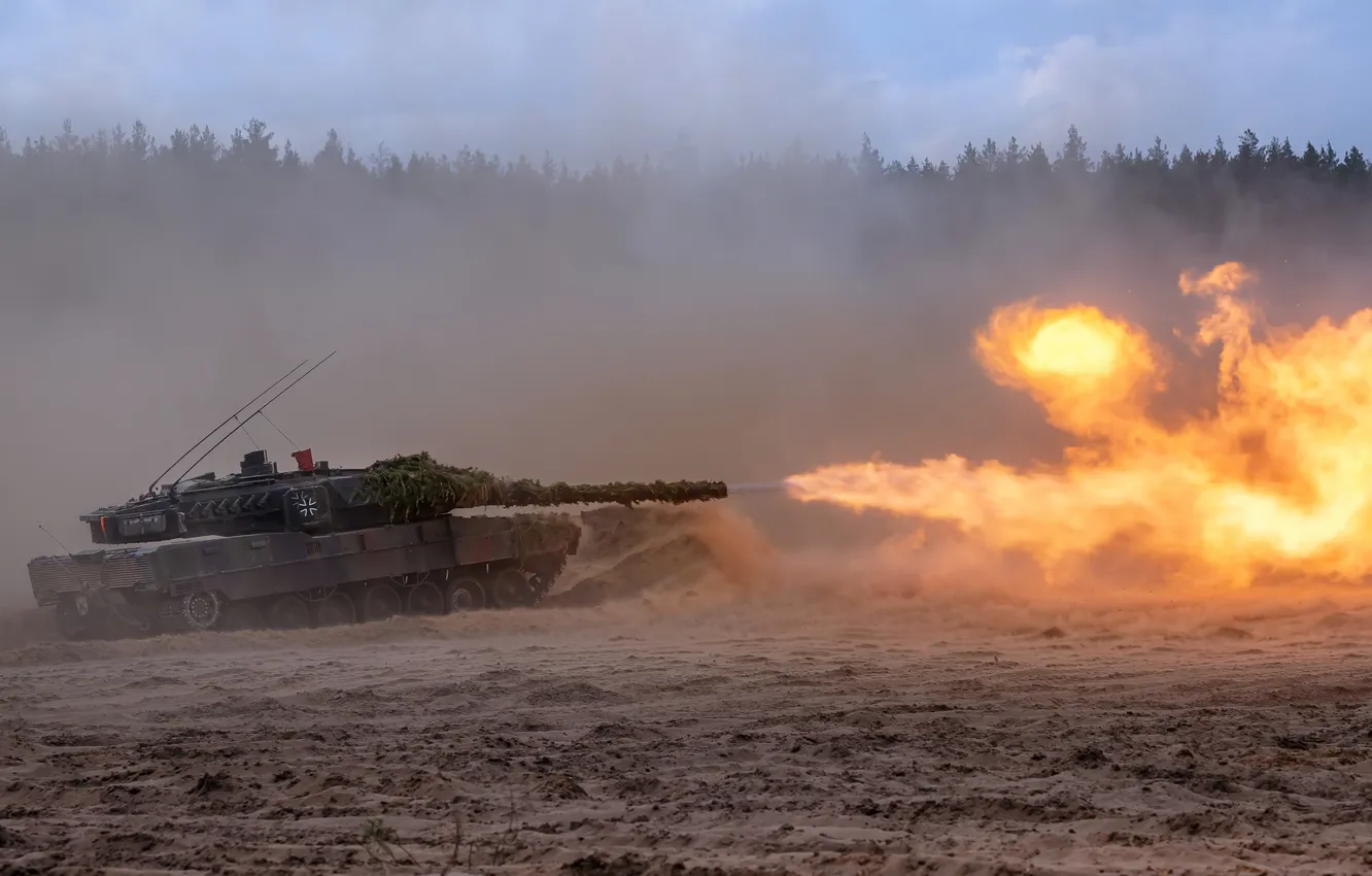 Photo wallpaper weapons, tank, Leopard 2A7V