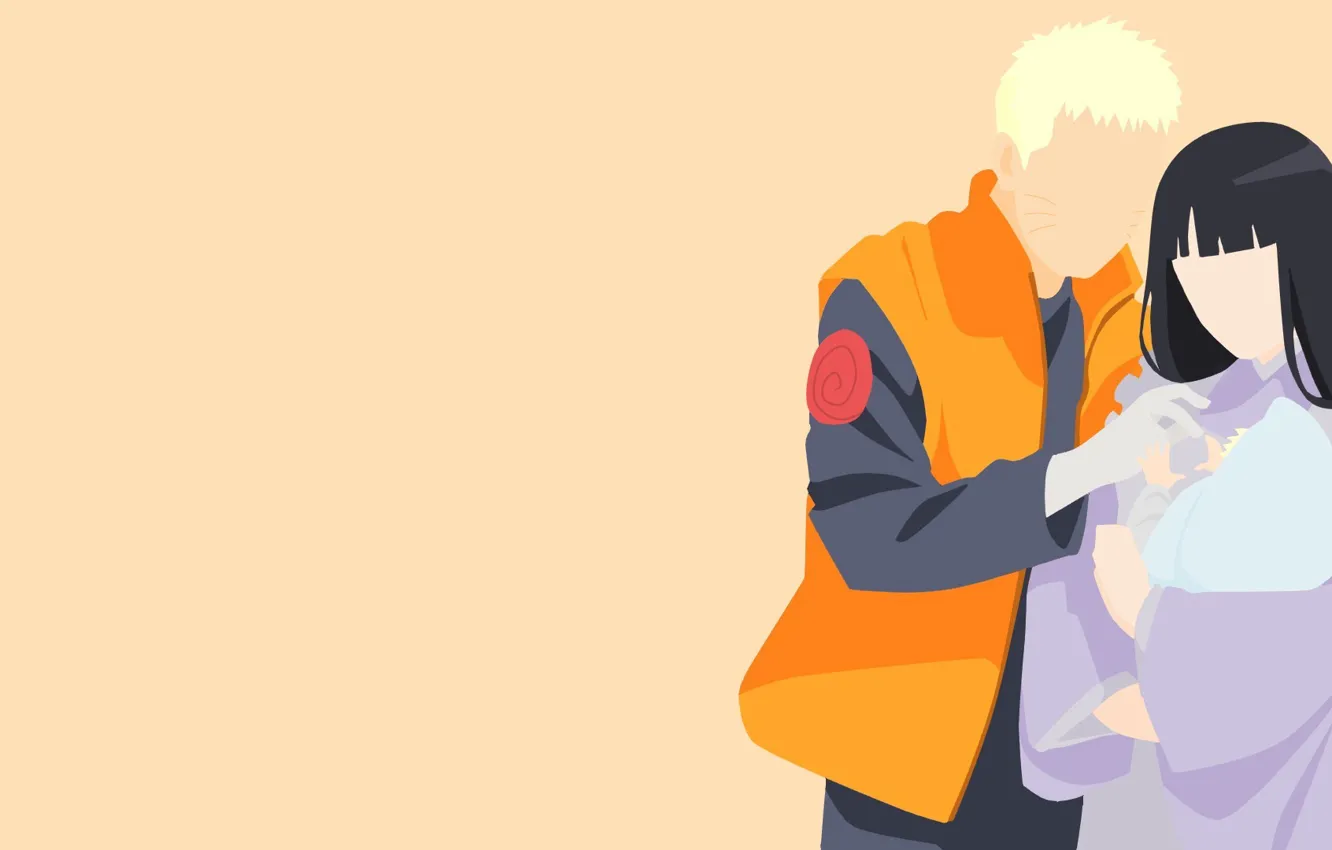Photo wallpaper love, game, Naruto, anime, Family, home, baby, ninja