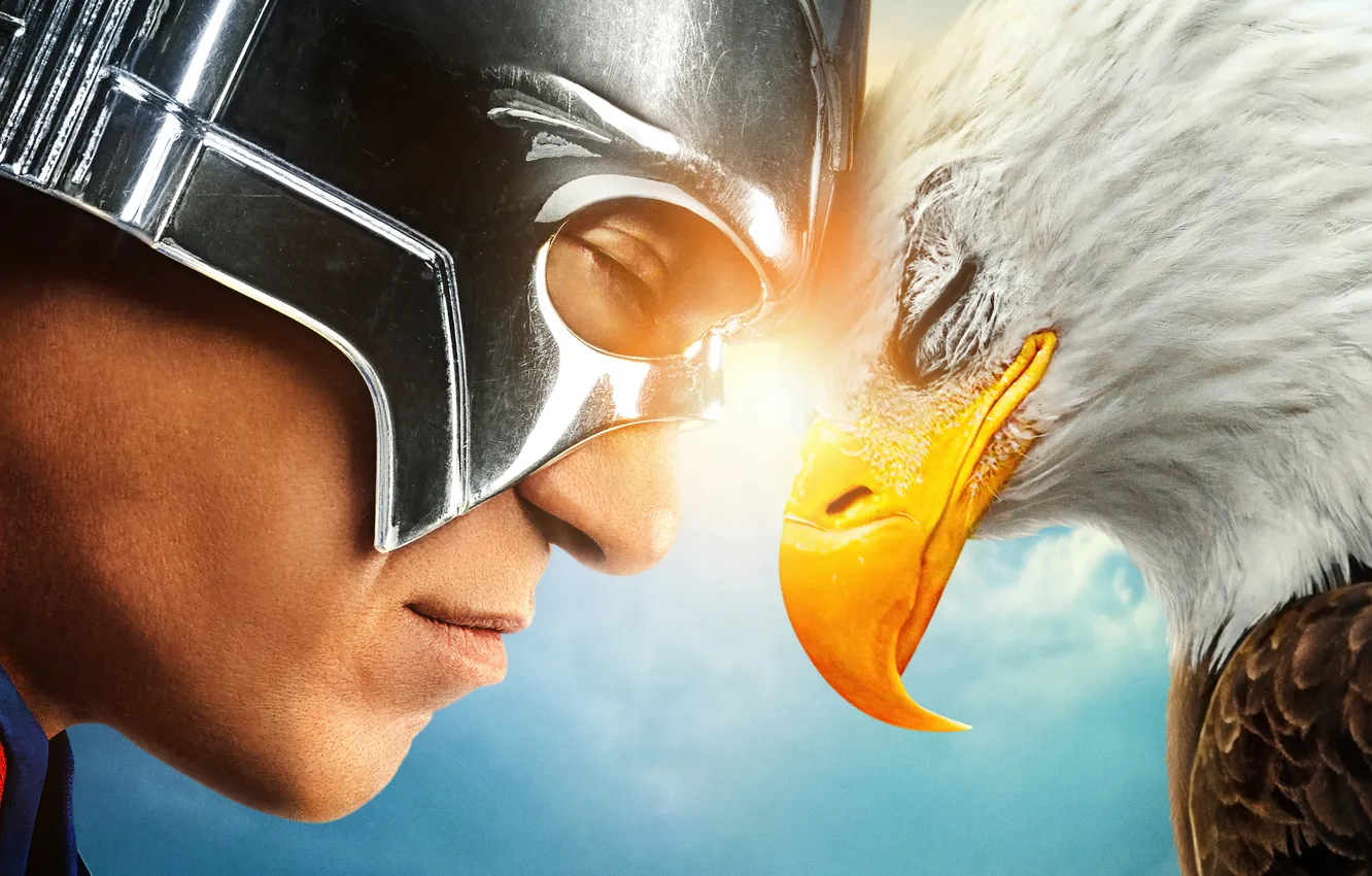 Photo wallpaper each, eagle, John Cena, the series, John Cena, DC Comics, poster, Peacemaker