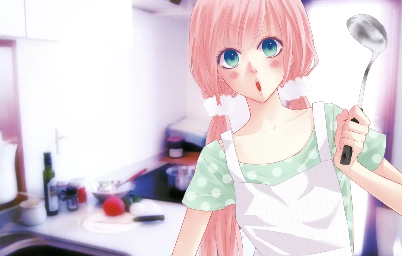 Photo wallpaper girl, kitchen, vocaloid, Vocaloid, Luka, Just Be Friends