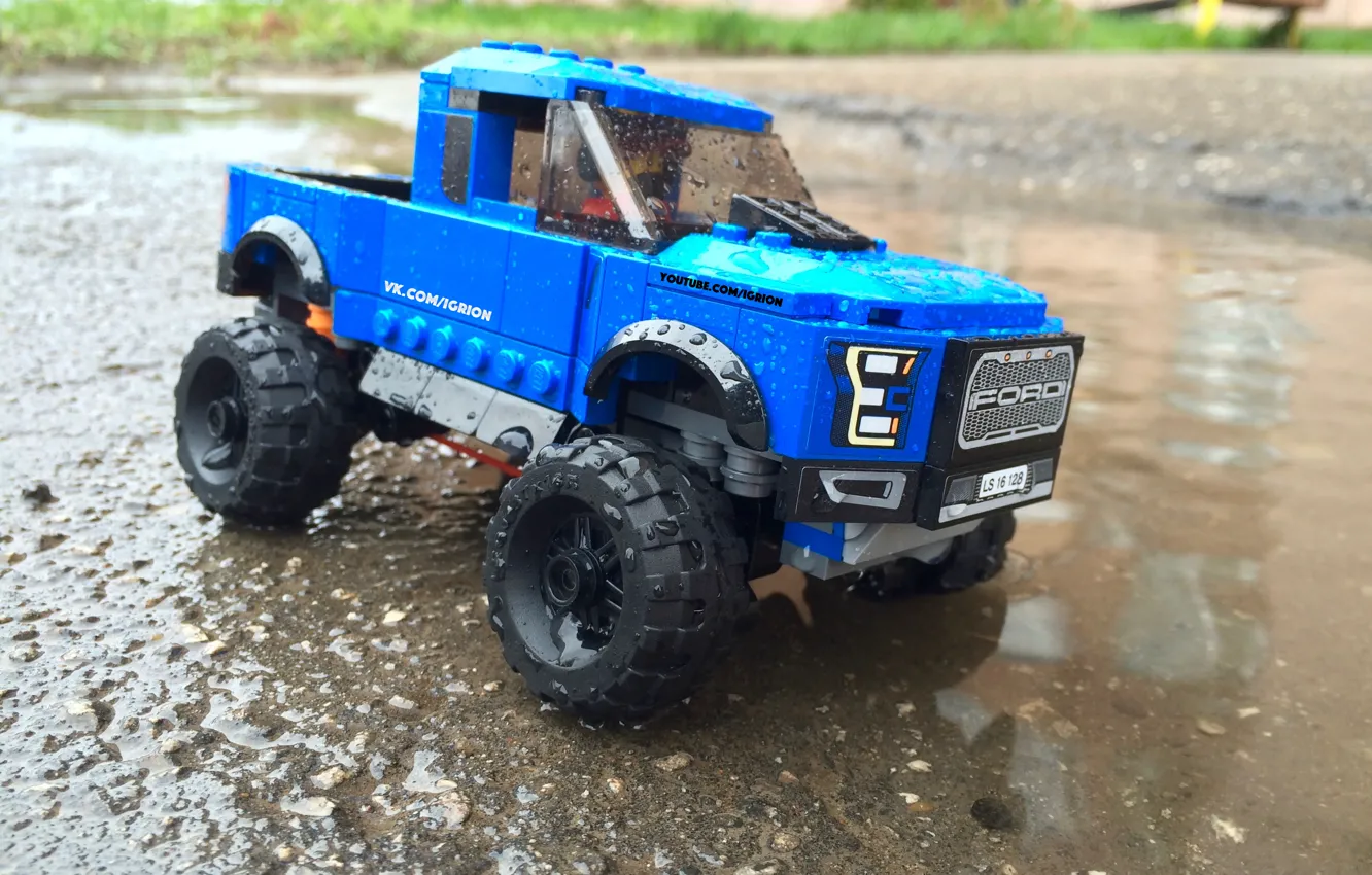 Photo wallpaper Ford, Raptor, Lego, F150