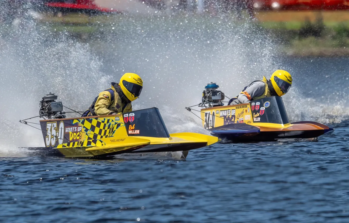 Photo wallpaper race, boat, speed