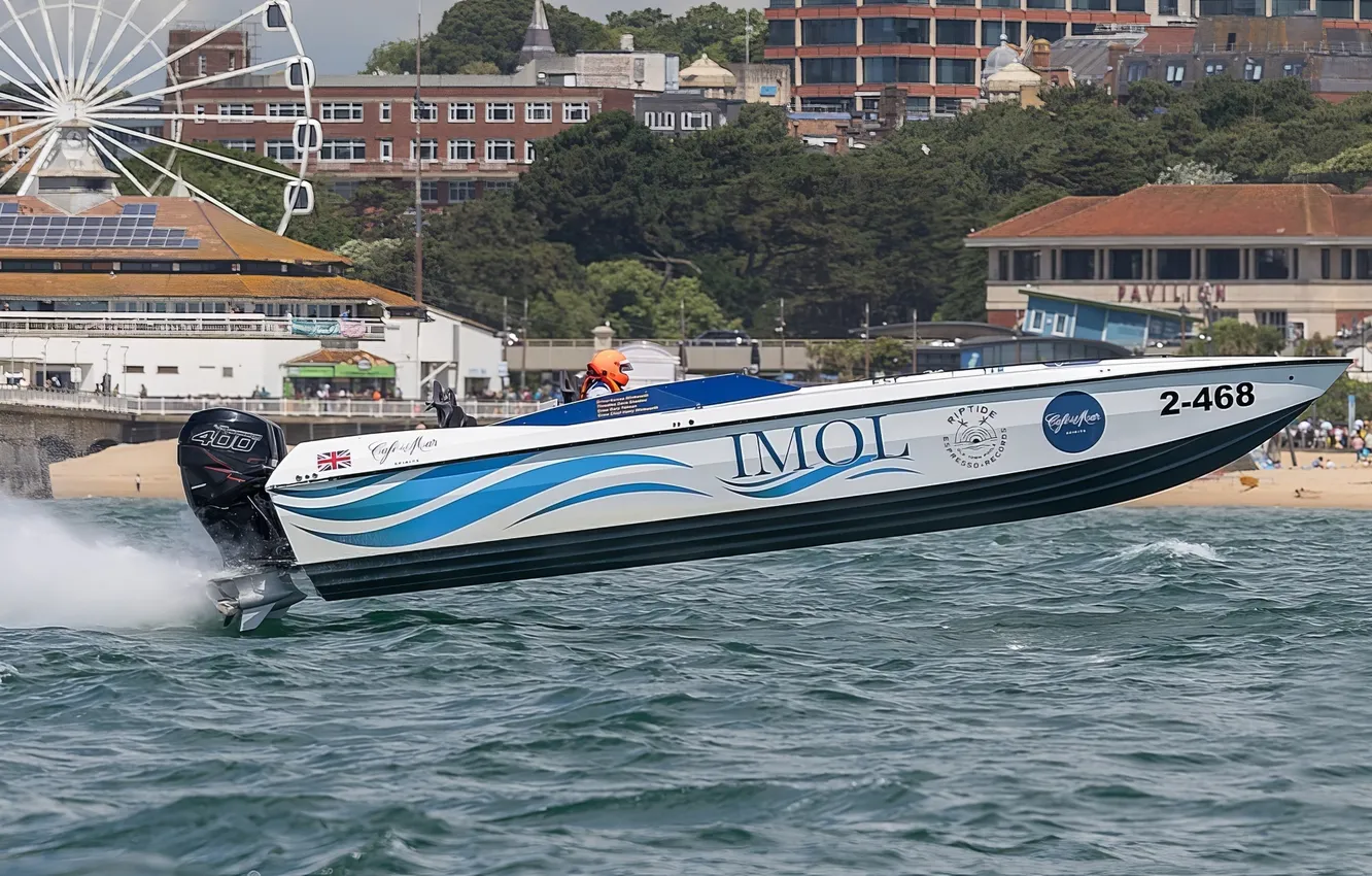 Photo wallpaper race, boat, speed