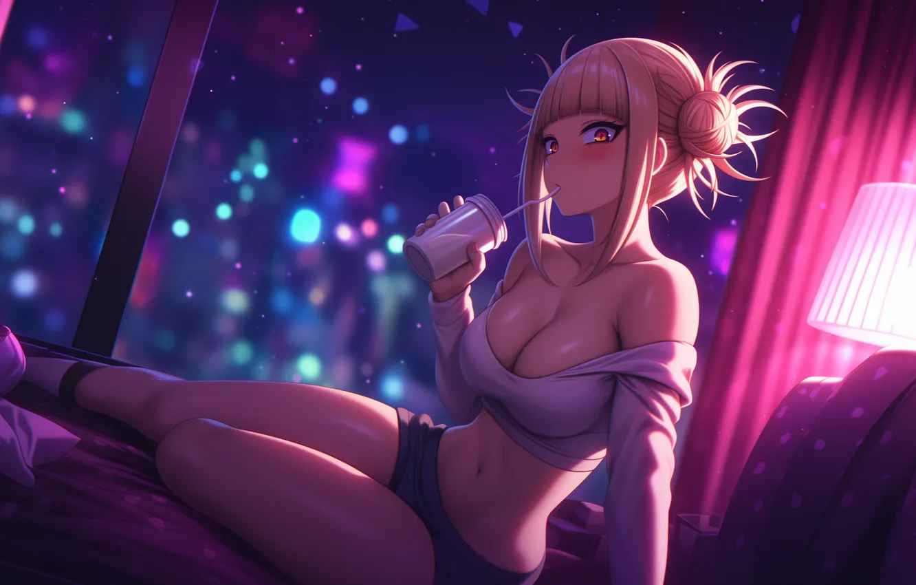 Photo wallpaper anime, art, wallpaper, My hero Academy, Himiko, My Hero Academia, Himiko Toga, The hero
